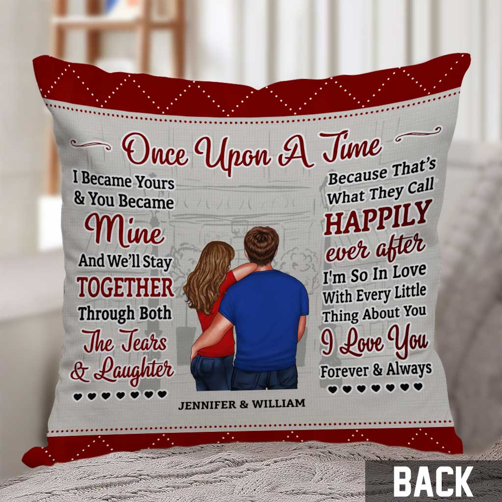 Once Upon A Time - Personalized Couple Throw Pillow
