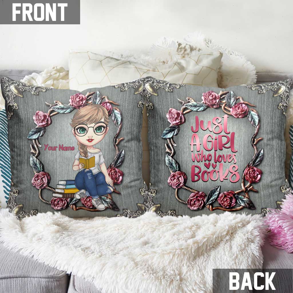 Book Lover - Personalized Throw Pillow