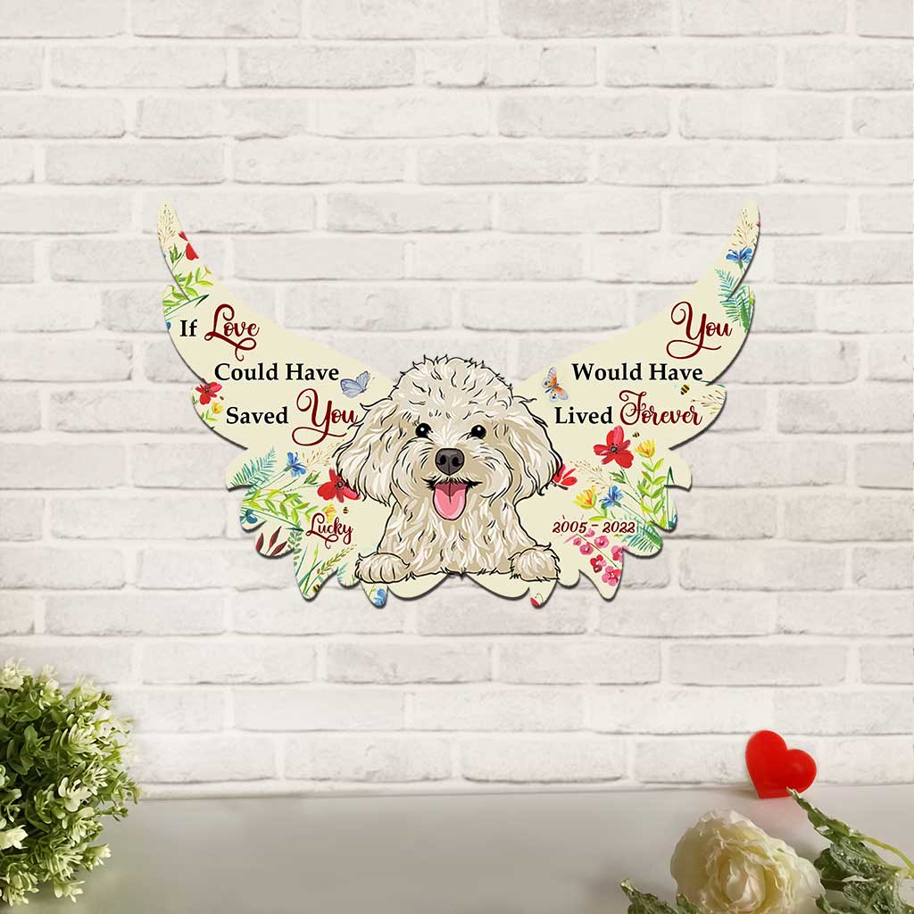 Wenn Liebe dich hätte retten können, hättest du ewig gelebt – personalisiertes Metallschild mit Hundemotiv