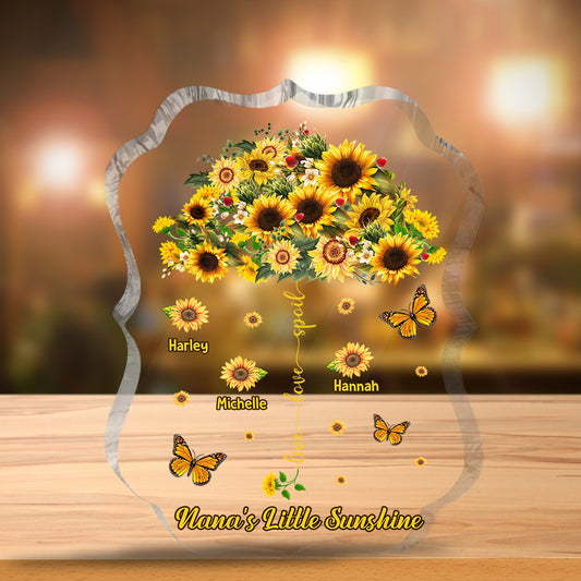 Live Love Spoil - Personalized Grandma Custom Shaped Acrylic Plaque