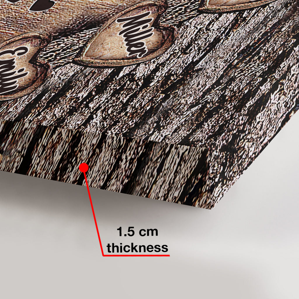 Omas Herz – Personalisierte Leinwand und Poster für Oma