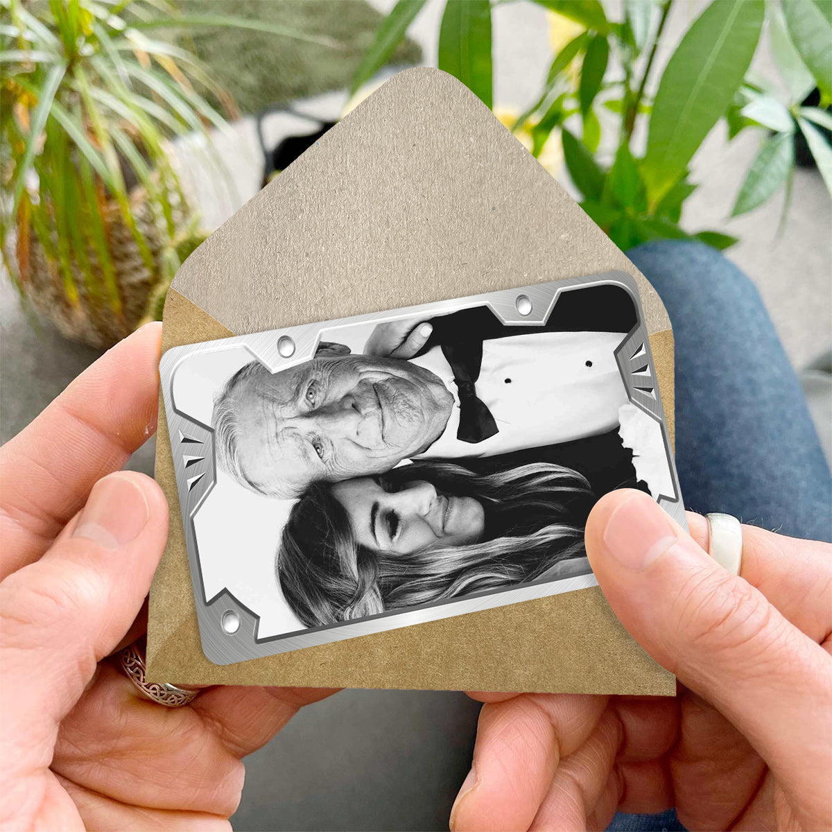 An meinen Vater – Personalisierte Einsteckkarte für die Brieftasche meines Vaters