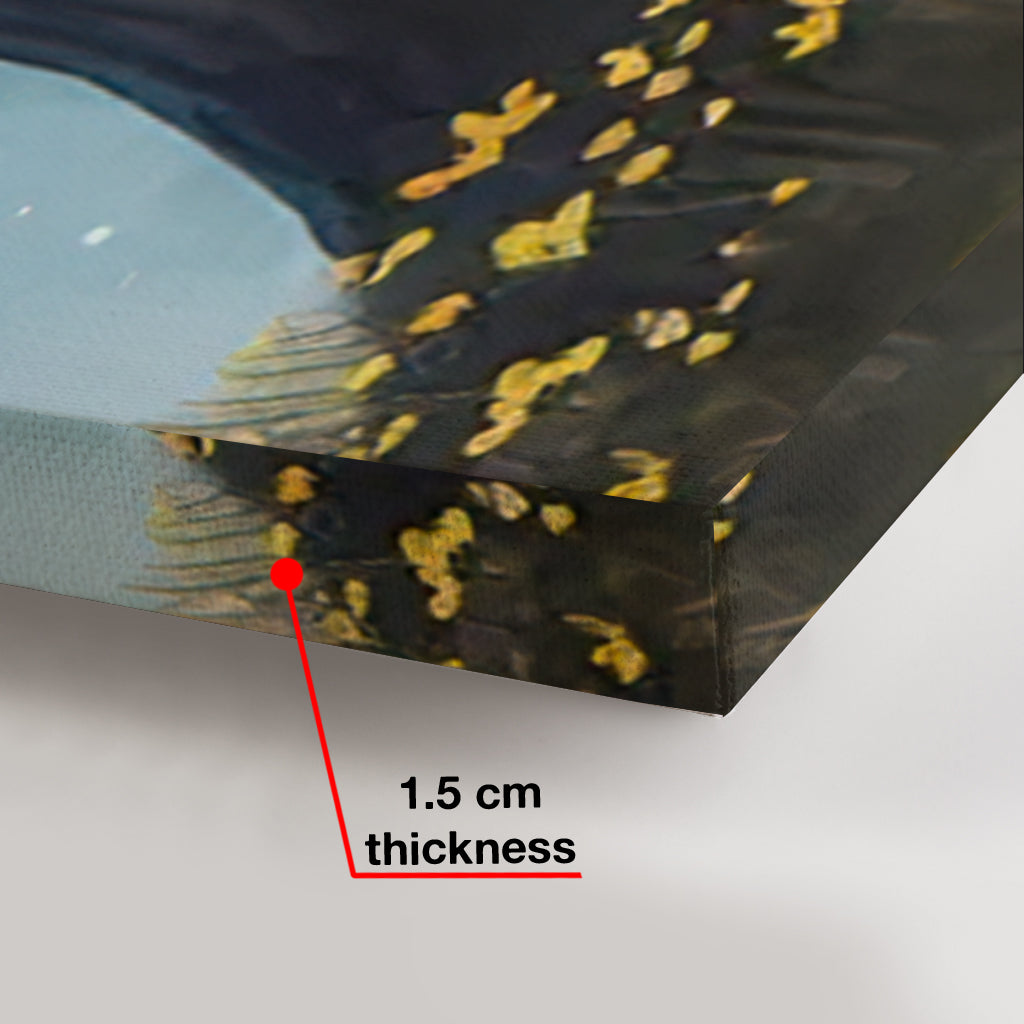 Bis zum Mond und zurück – Personalisierte Leinwand und Poster für Paare