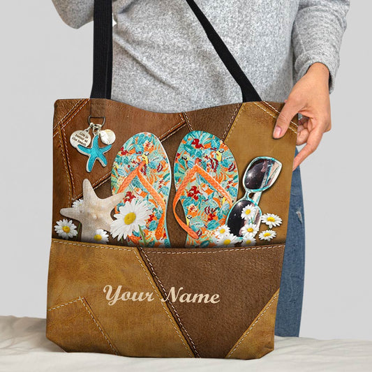 Salty Lil' Beach - Sea Lover Personalized Tote Bag