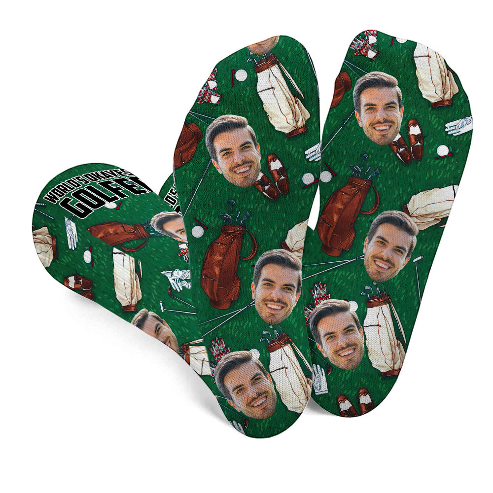 Der mittelmäßigste Golfer der Welt – personalisierte Golfsocken