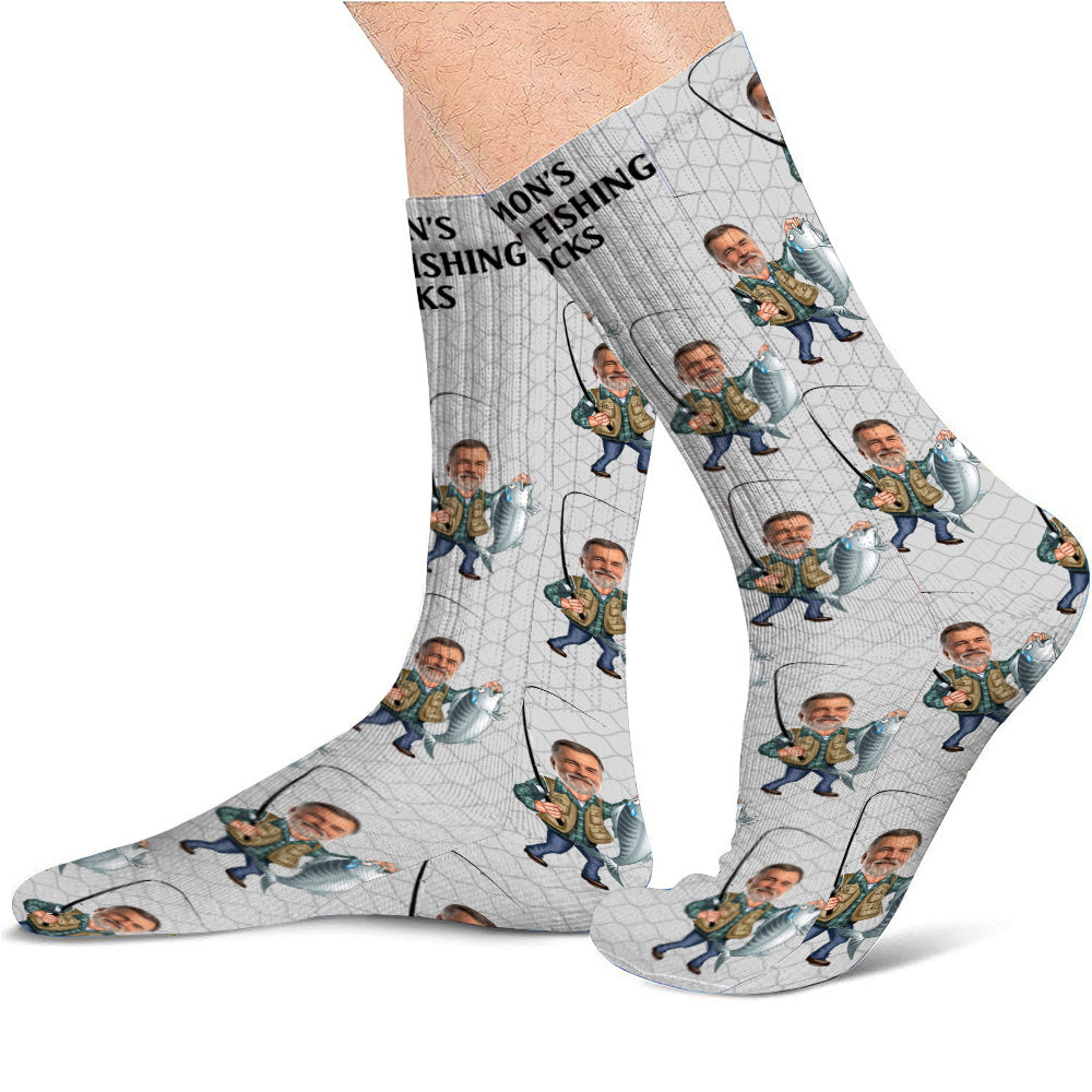 Glückssocken für Angler – Personalisierte Angelsocken