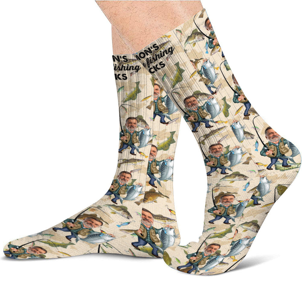 Glückssocken für Angler – Personalisierte Angelsocken