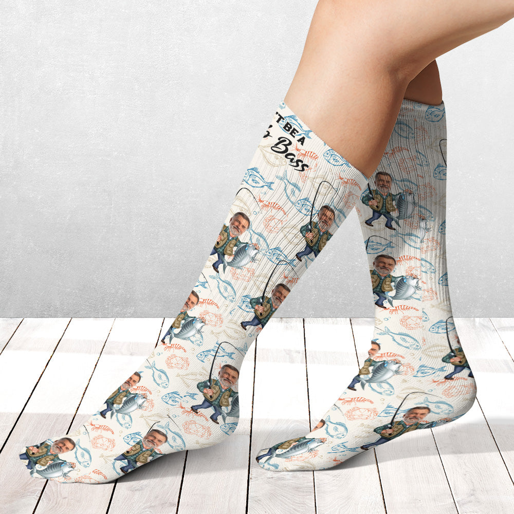 Don't Be A Dumb Bass - Personalized Fishing Socks