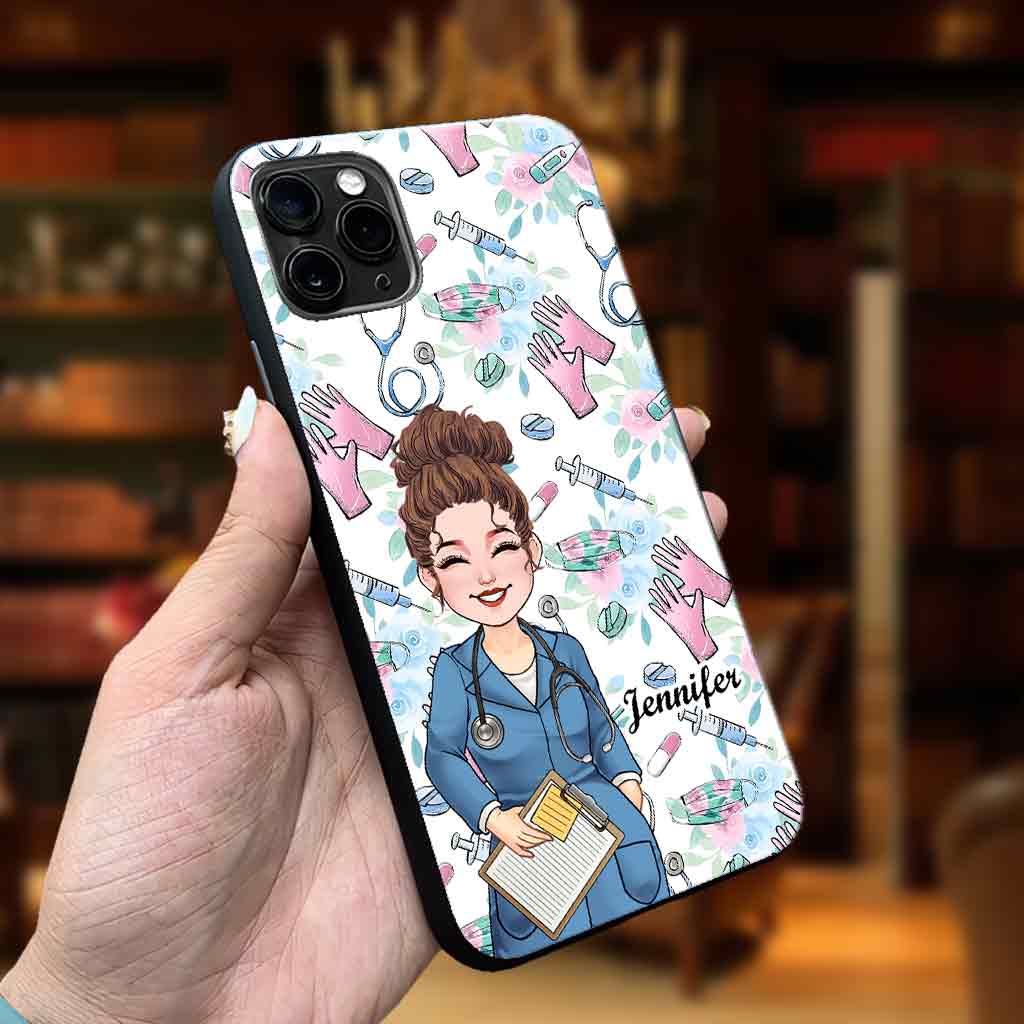 Krankenschwester-Arbeit - Personalisierte Handyhülle für Krankenschwestern