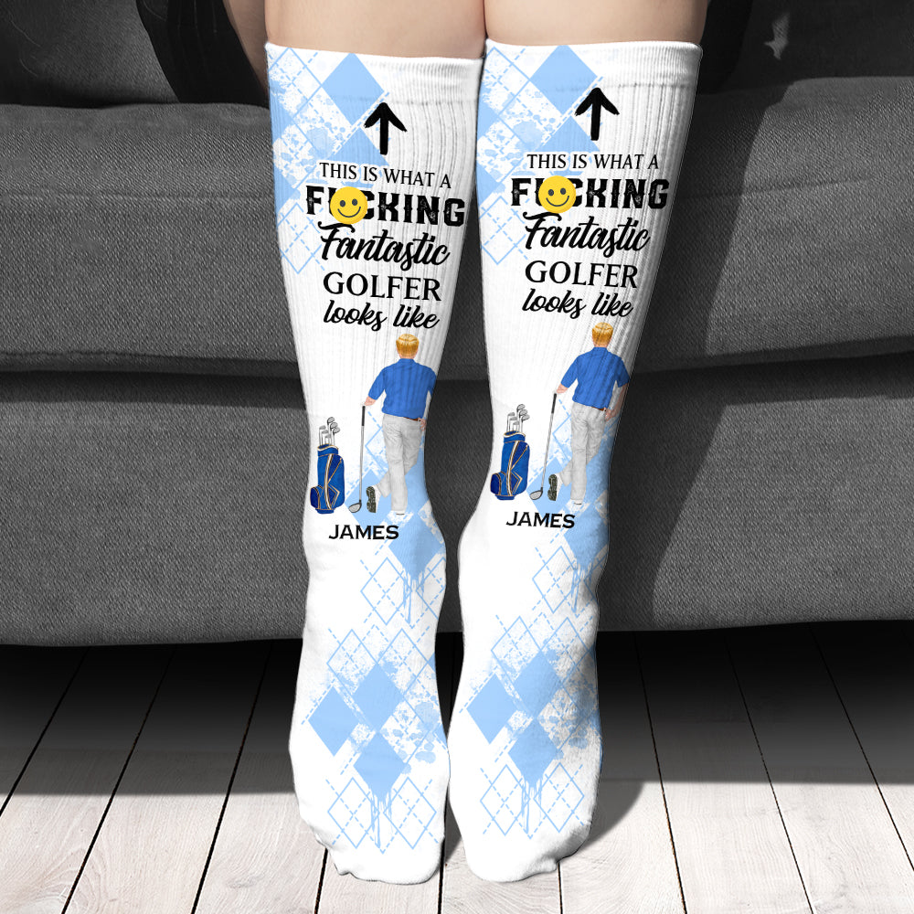 So sieht ein fantastischer Golfer aus – personalisierte Golfsocken
