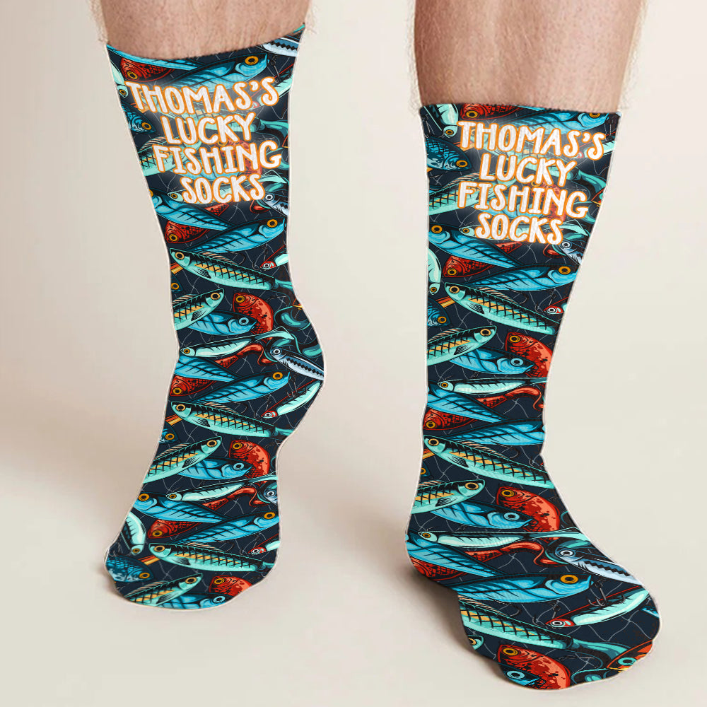 My Lucky Fishing Socks - Personalized Fishing Socks