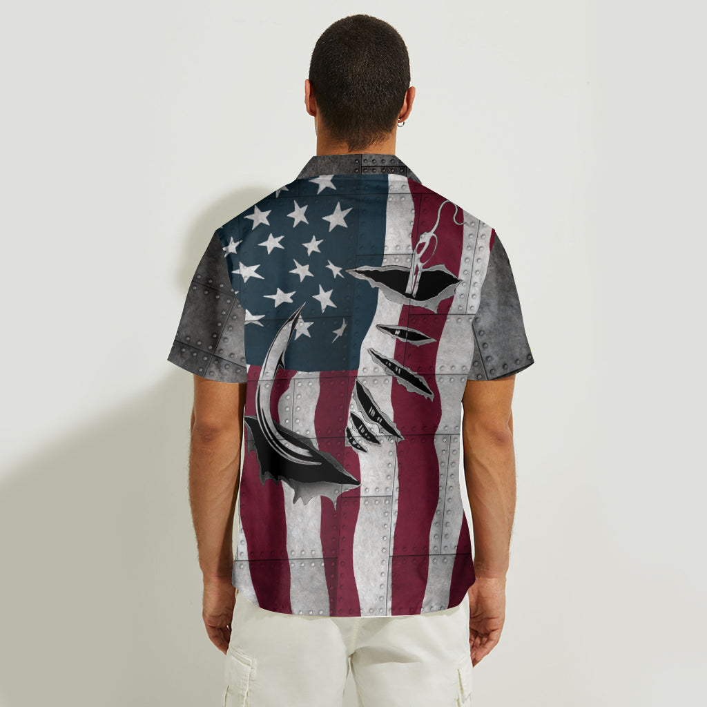Patriot Anglers Vintage - Personalized Fishing Hawaiian Shirt