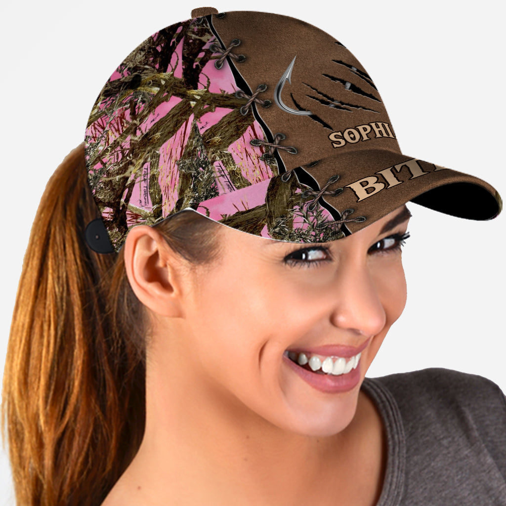 Anglerin - Personalisierte klassische Angelkappe