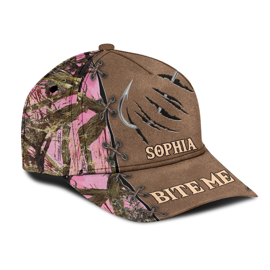 Anglerin - Personalisierte klassische Angelkappe