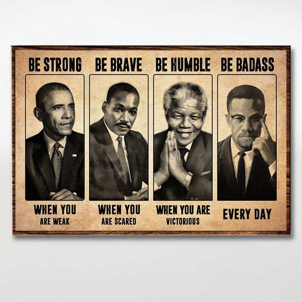 Be Strong - African American Poster 112021