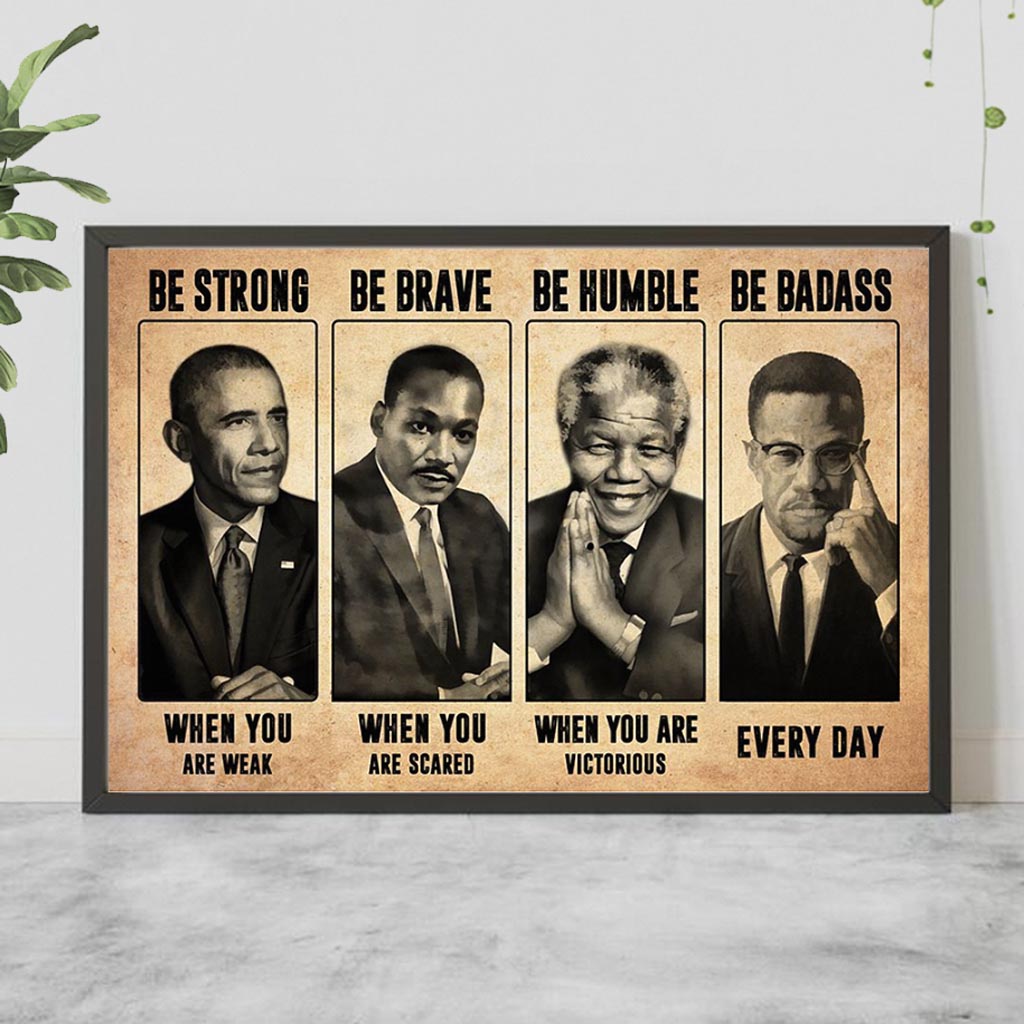 Be Strong - African American Poster 112021