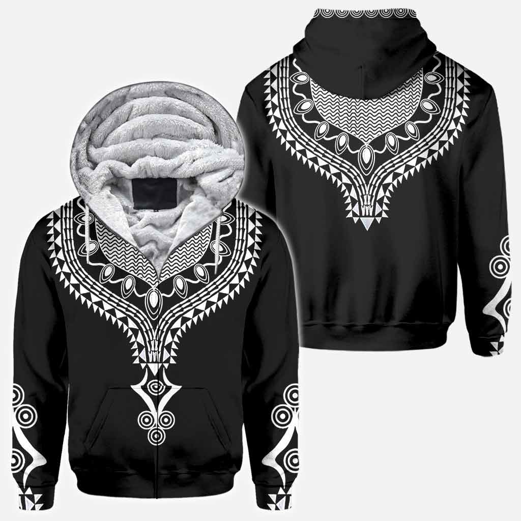 Bedrucktes Dashiki-Motiv für Afroamerikaner – T-Shirt und Hoodie mit Allover-Print 1121