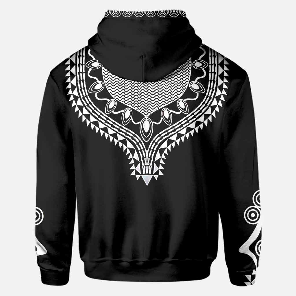 Bedrucktes Dashiki-Motiv für Afroamerikaner – T-Shirt und Hoodie mit Allover-Print 1121
