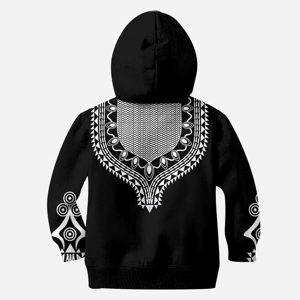 Bedrucktes Dashiki-Motiv für Afroamerikaner – T-Shirt und Hoodie mit Allover-Print 1121