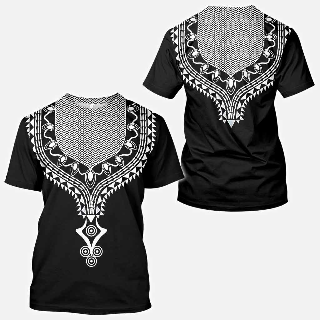 Bedrucktes Dashiki-Motiv für Afroamerikaner – T-Shirt und Hoodie mit Allover-Print 1121