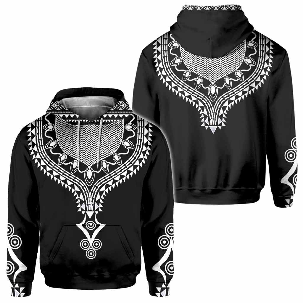 Bedrucktes Dashiki-Motiv für Afroamerikaner – T-Shirt und Hoodie mit Allover-Print 1121