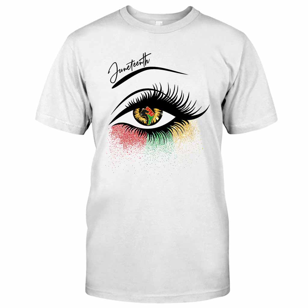 Juneteenth – T-Shirt und Hoodie für Afroamerikaner mit Glitzer-Imitat 112021