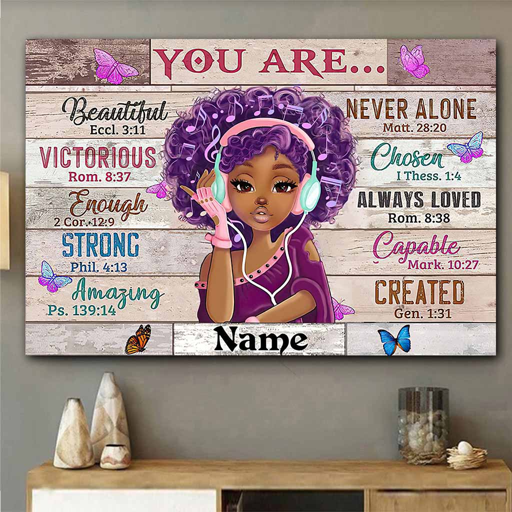 Du bist schön – Personalisiertes Poster für Afroamerikanerinnen 112021