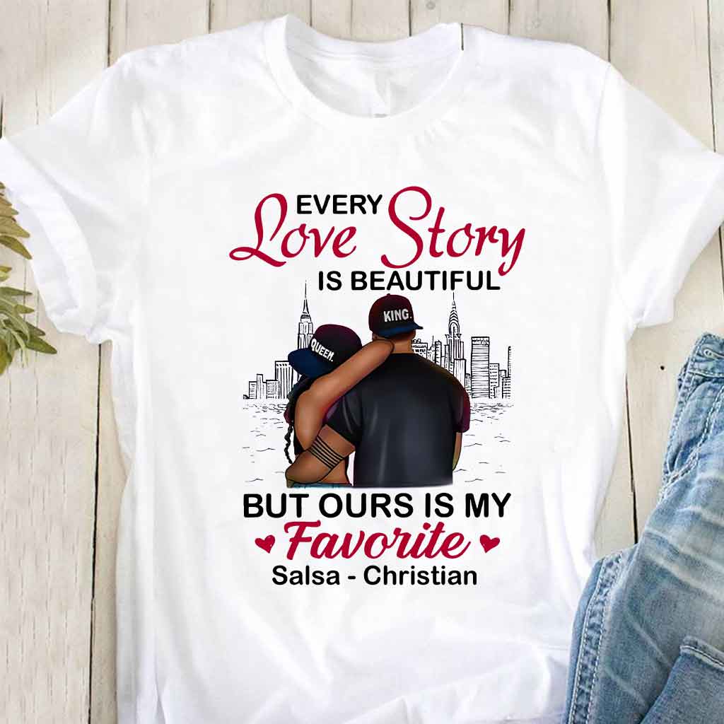 Black Couple - Personalized African American T-shirt and Hoodie 112021