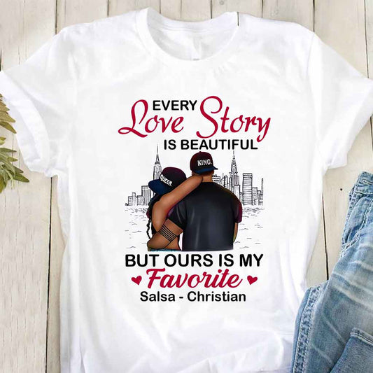 Black Couple - Personalized African American T-shirt and Hoodie 112021
