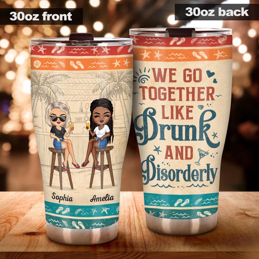 Kater sind vorübergehend, aber Betrunkenheitsgeschichten bleiben für immer – personalisierter Bestie-Becher für den Urlaub