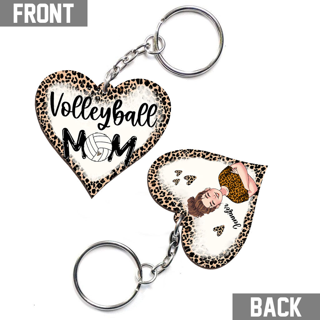 Volleyball-Mama – Personalisierter Volleyball-Schlüsselanhänger