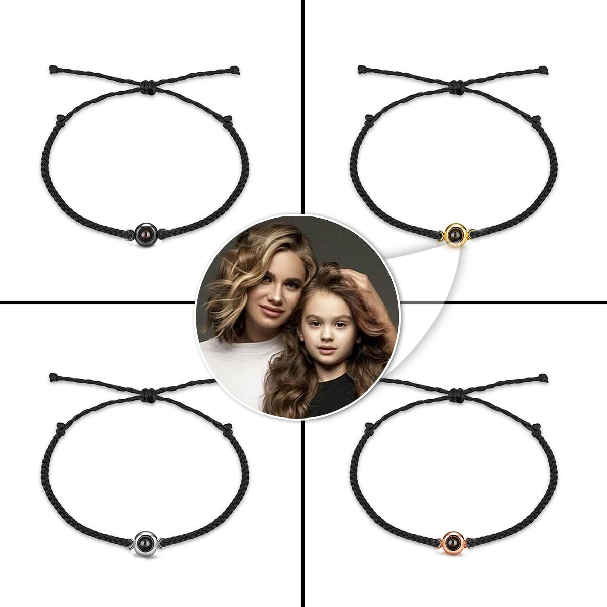 Ich liebe meine Tochter – Personalisiertes Armband mit Tochter-Projektion