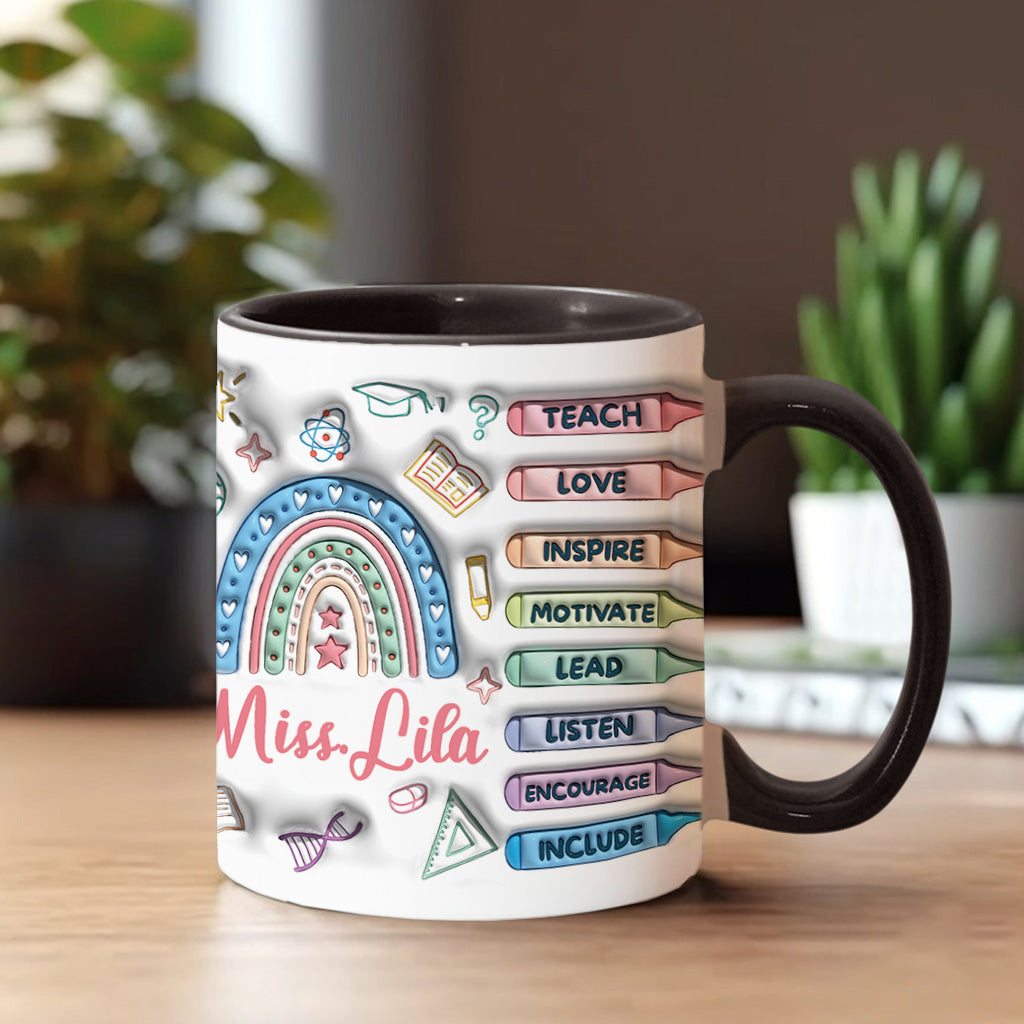 Vielen Dank, dass Sie ein so toller Lehrer sind! - Personalisierte Tasse mit Lehrer-Akzent