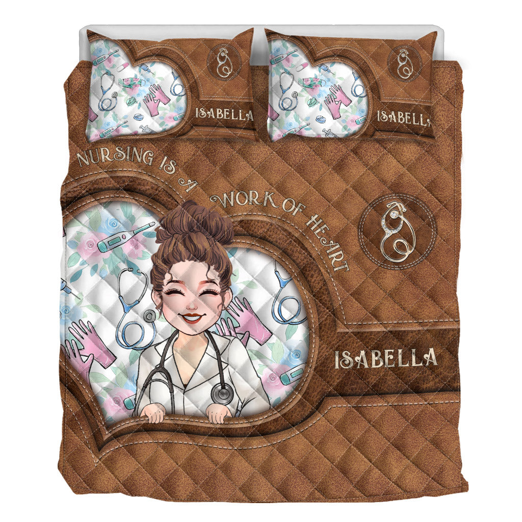Krankenpflege ist eine Herzensangelegenheit – Personalisiertes Pflege-Bettwäscheset