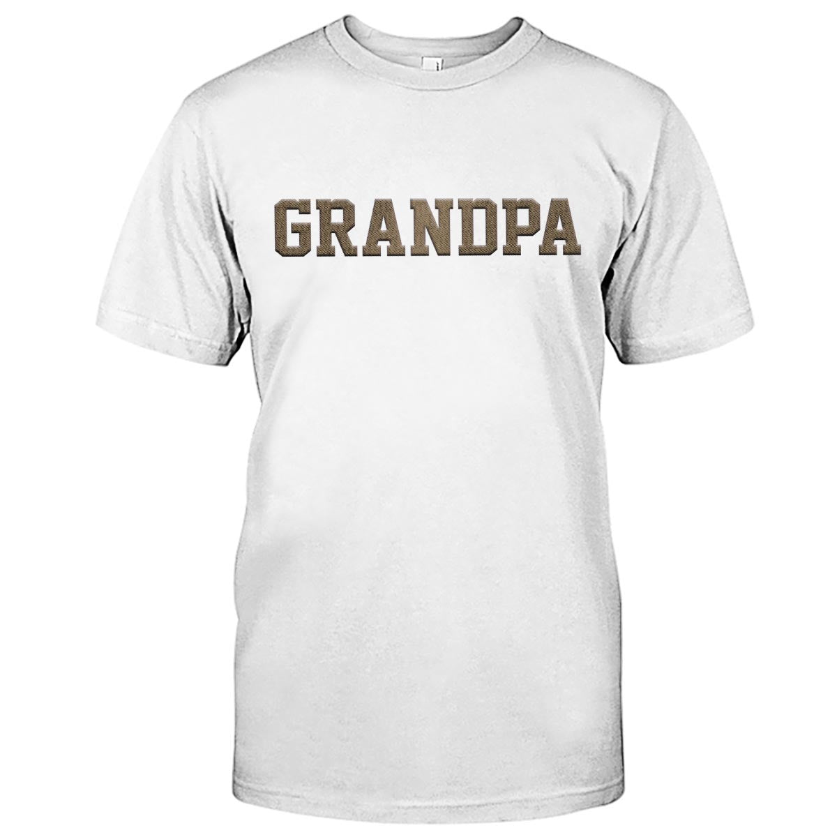 Custom Name - Personalized Grandpa Embroidered T-shirt