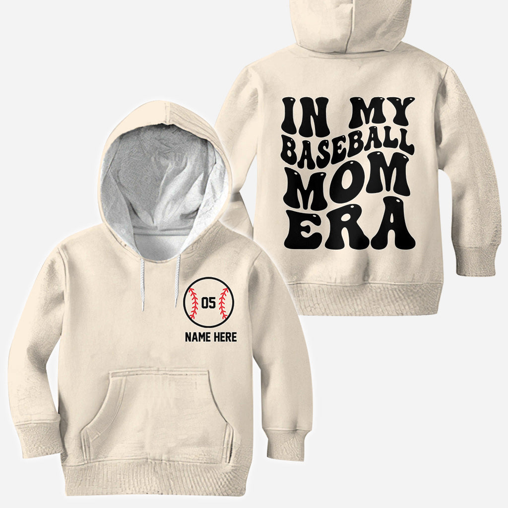 In meiner Baseball-Mama-Ära – Personalisiertes Baseball-Shirt mit Allover-Print