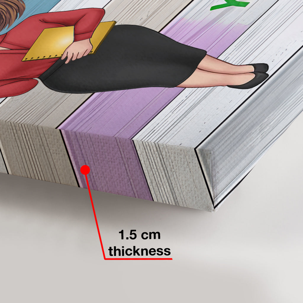 Colorful Classroom - Personalized Teacher Canvas And Poster