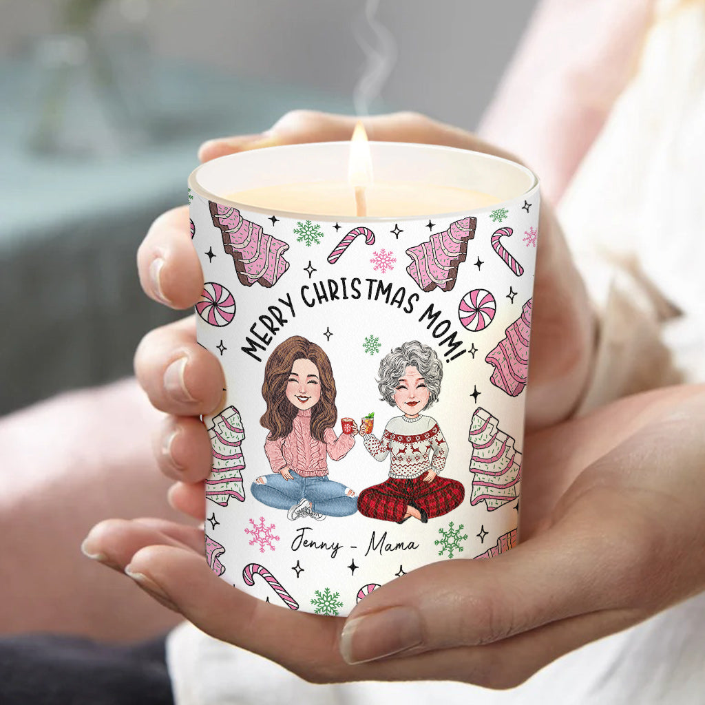 Instead Of Grandkids - Gift for mom - Personalized Candle With Wooden Lid