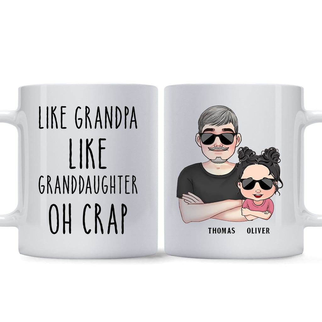 Wie der Vater, so der Sohn – Geschenk für Papa, Vater, Sohn – Personalisierte Tasse