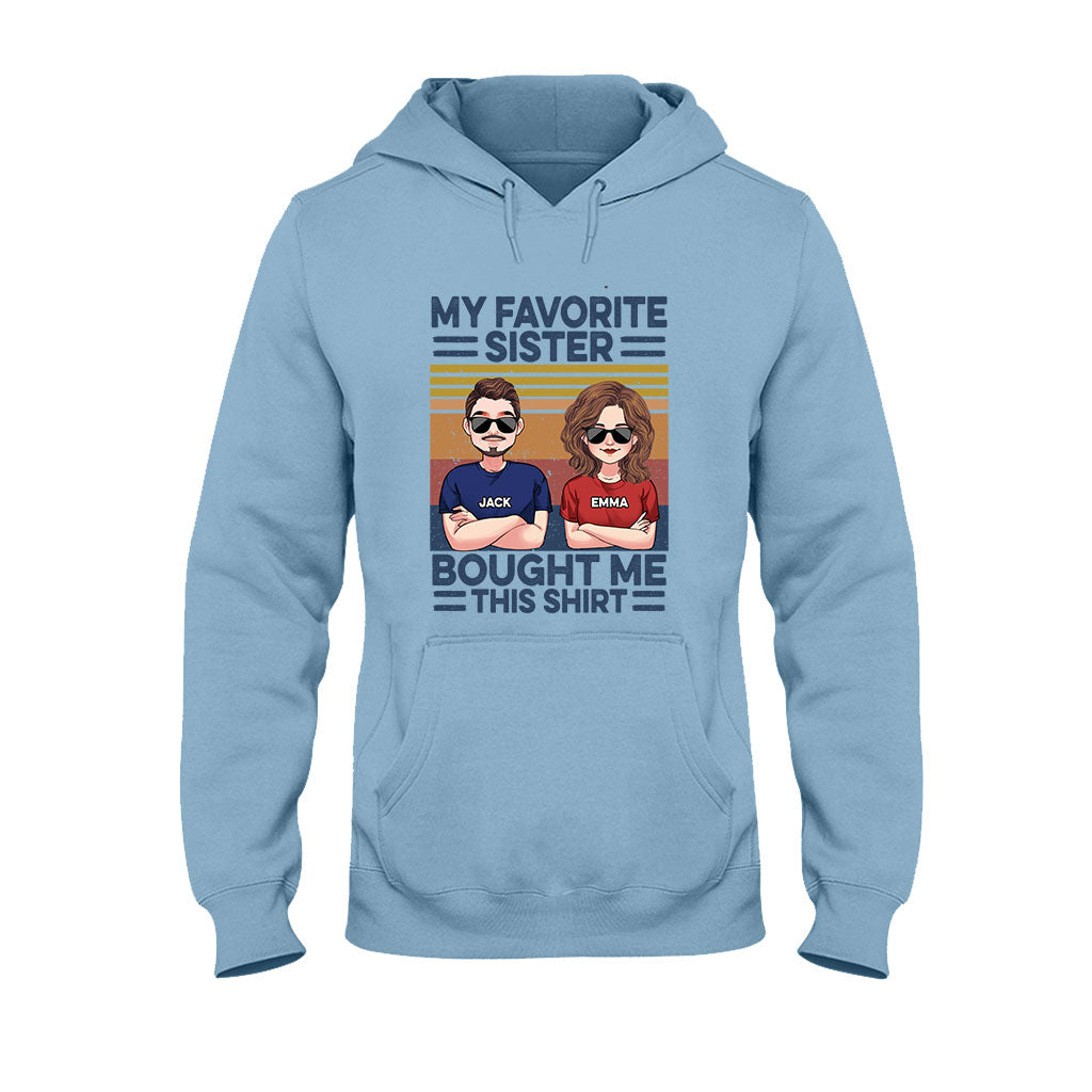 Lieblingsschwester – Personalisiertes Geschwister-T-Shirt & Hoodie