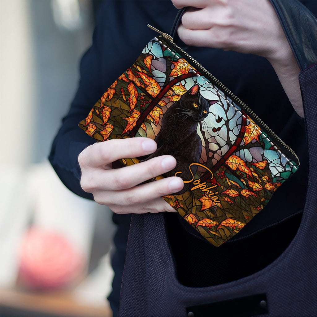 Black Cat - Personalized Black Cat Pouch