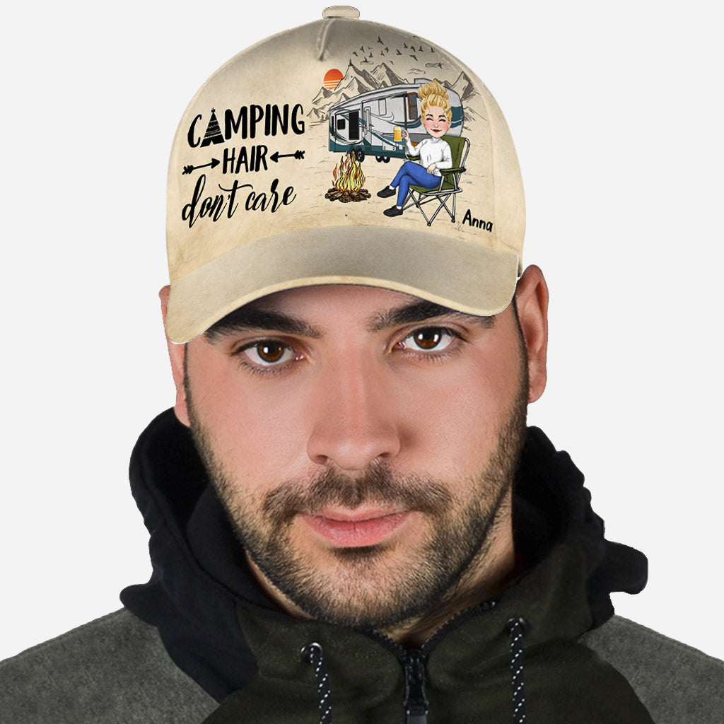 Campingfrisur egal – Personalisierte klassische Campingmütze
