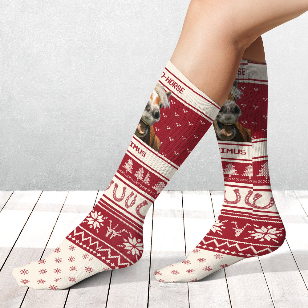 Ho Ho Horse - Personalisierte Pferdesocken