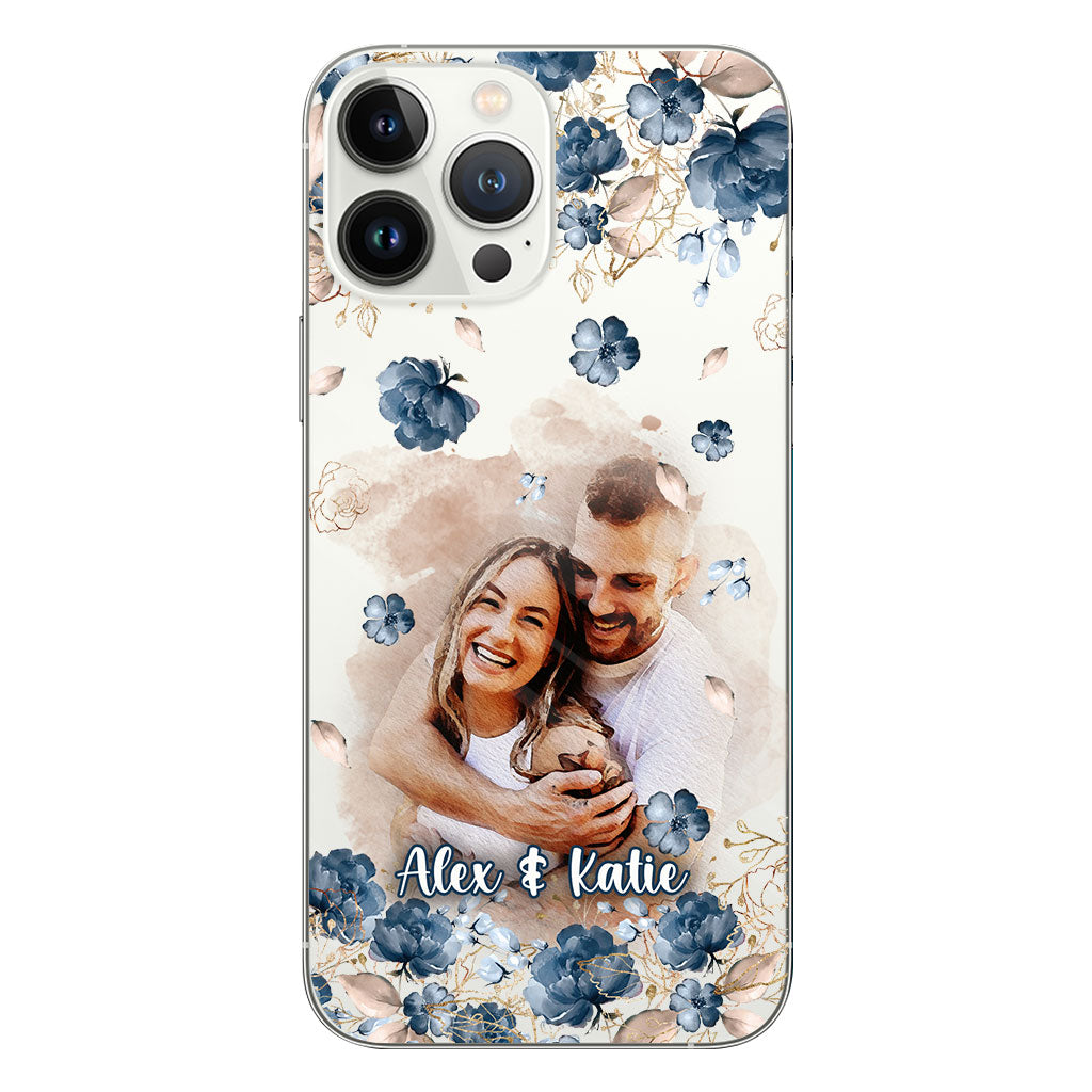 Floral Phone Case - Personalized Clear Phone Case