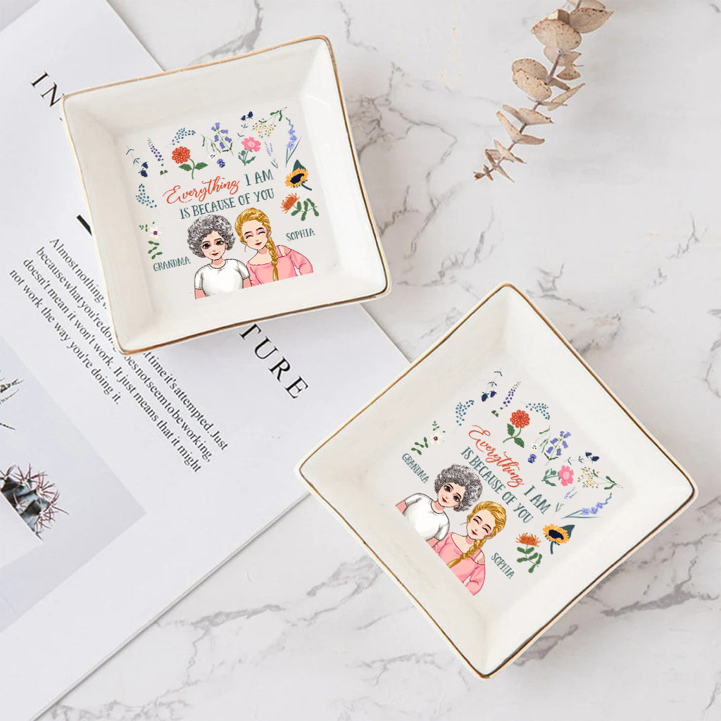Alles, was ich bin – Geschenk für Mama, Oma, Tochter, Sohn, Enkelin, Enkel – Personalisierte Schmuckschale