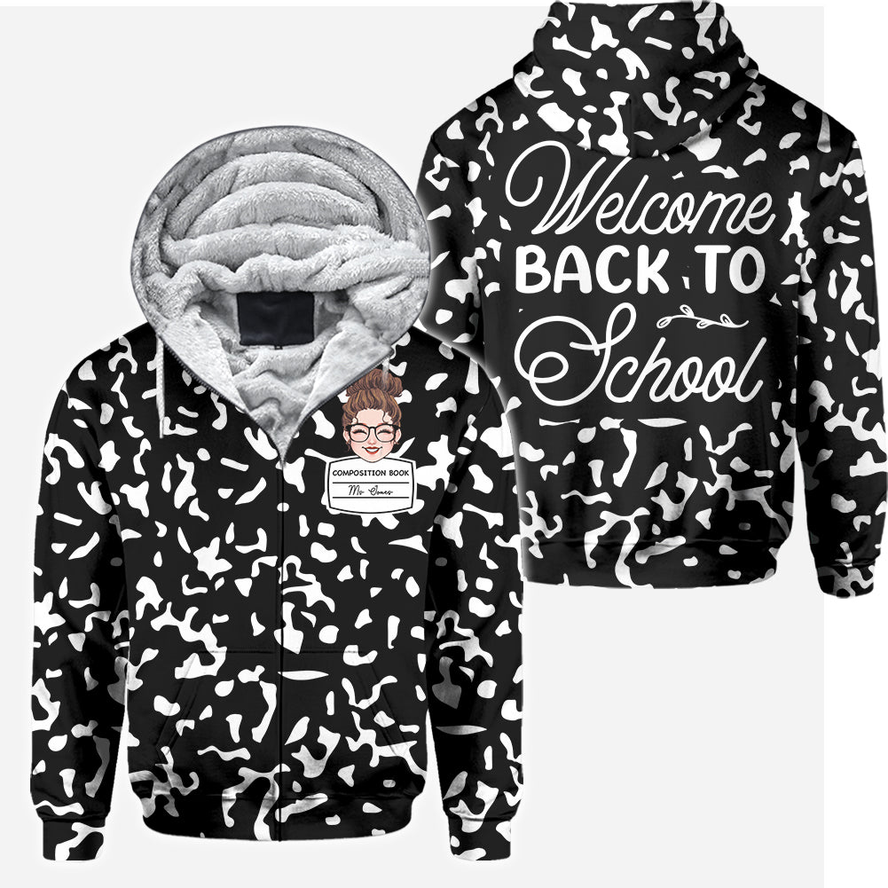 Willkommen zurück in der Schule – Personalisiertes Lehrer-Shirt