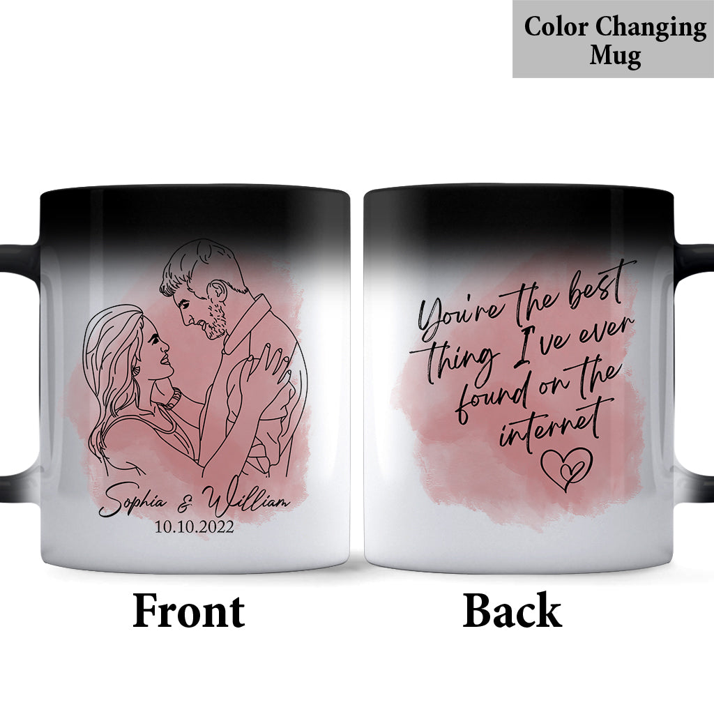 Das Beste im Internet – personalisierte Ehepaar-Tasse
