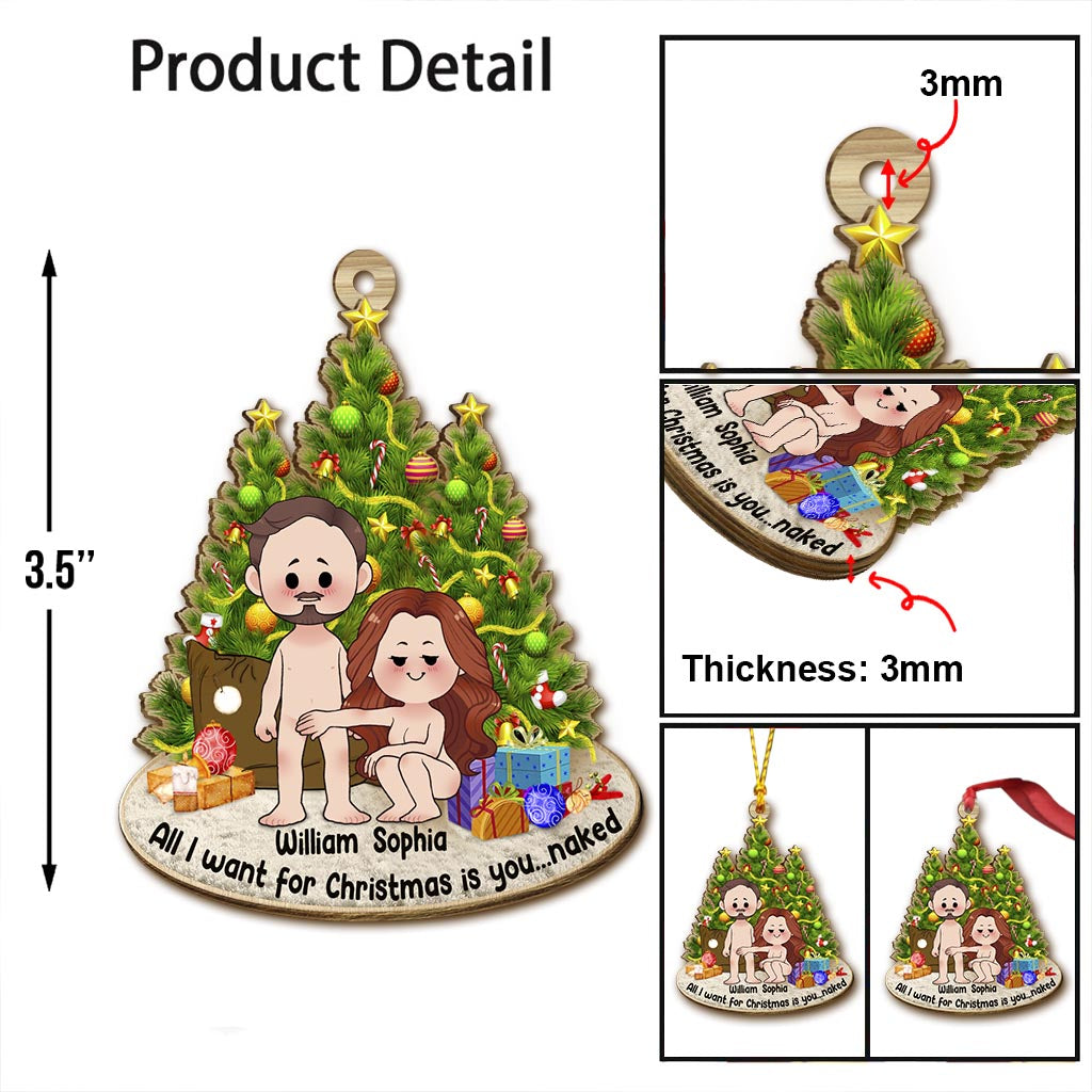 Alles, was ich mir zu Weihnachten wünsche, bist du – Personalisierter Weihnachtsschmuck für Paare