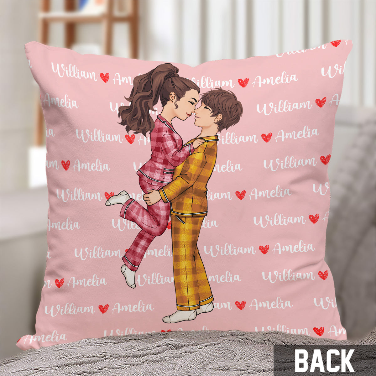 I Love You Forever - gift for husband, wife, girlfriend, boyfriend - Personalized Throw Pillow