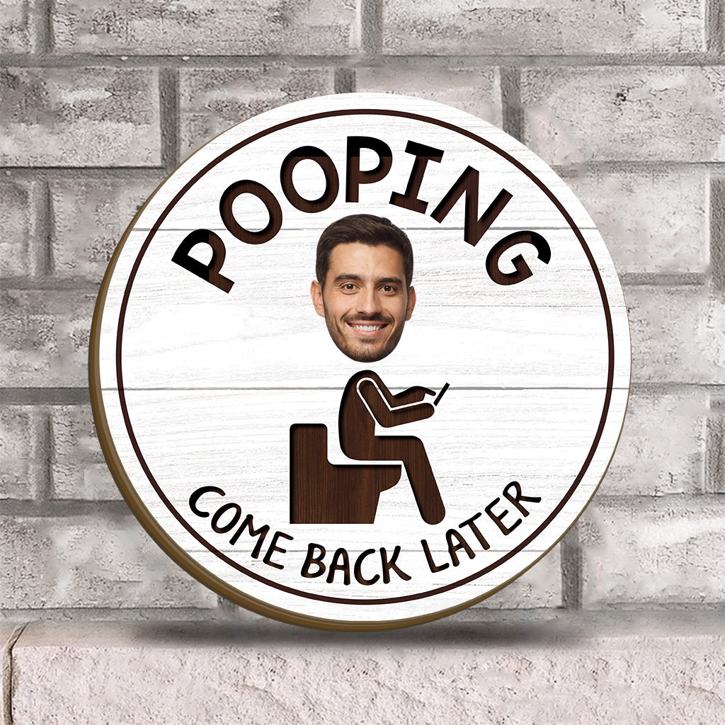 Lustiges Badezimmerschild – Personalisiertes, austauschbares Holzschild für Paare